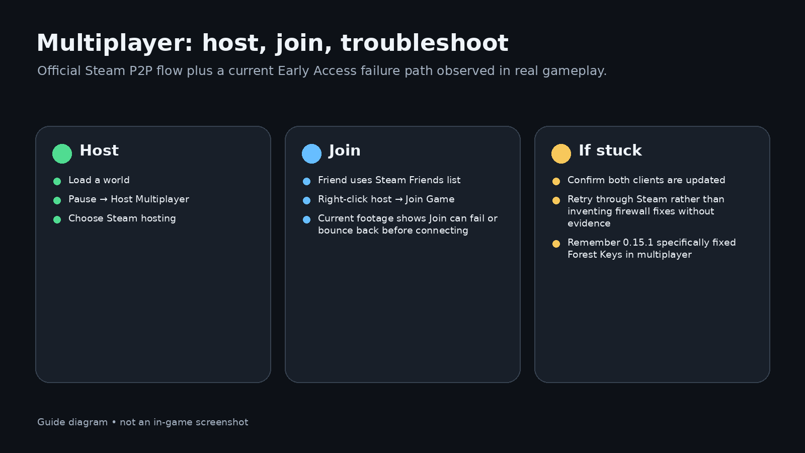 Allumeria Multiplayer Guide: Host, Join & Co-op Troubleshooting evidence-aware route diagram